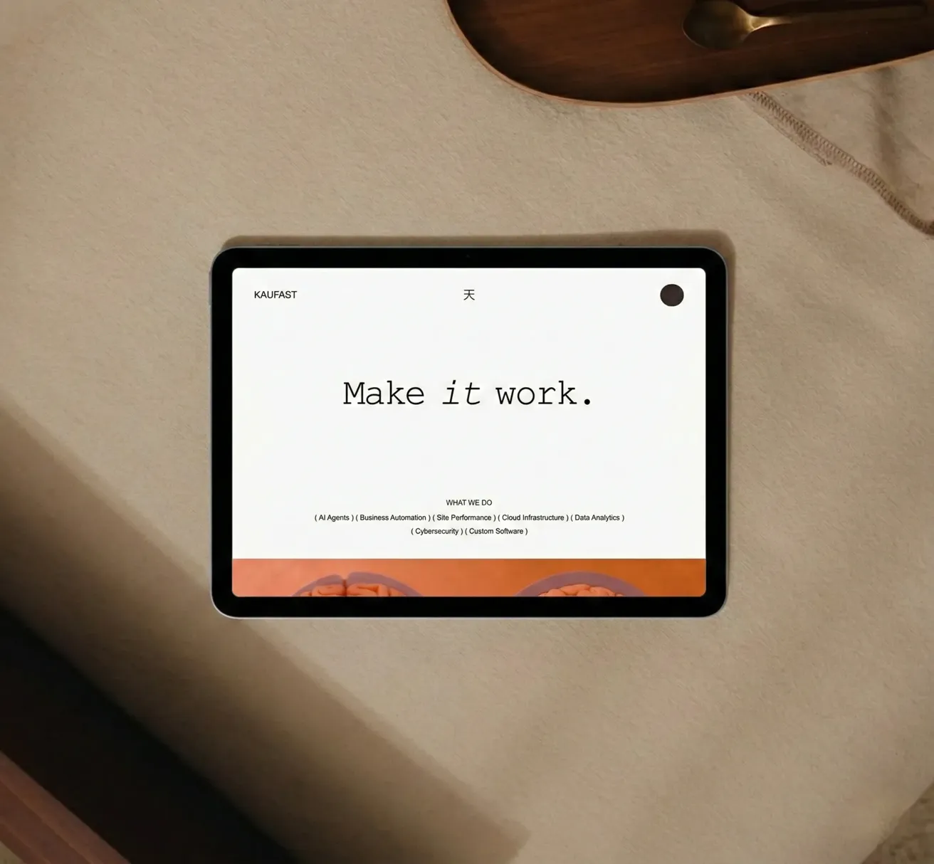 KAUFAST project dashboard showcasing automation and delivery systems